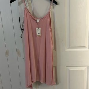 light, pink, almost peach, summer dress